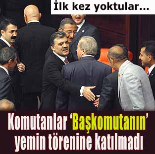 askerler törene katılmadı